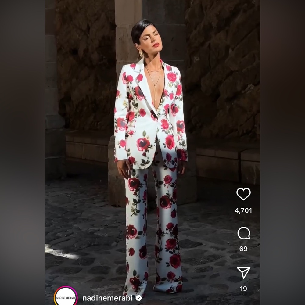 Nadine Merabi Portia floral three piece suit